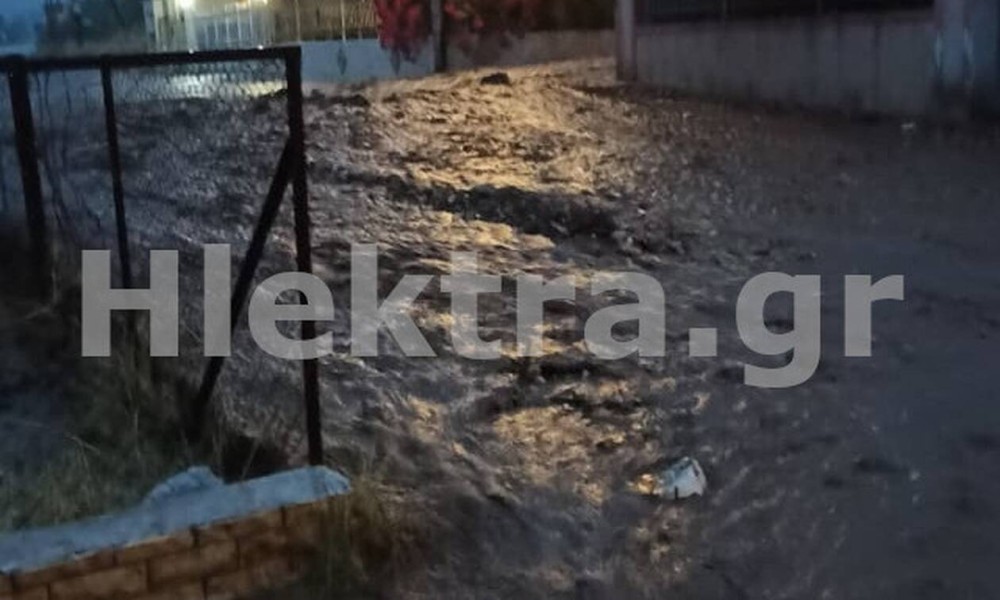 Ιανός: Πλημμύρισαν τα Λουτρά Ωραίας Ελένης στην Κορινθία