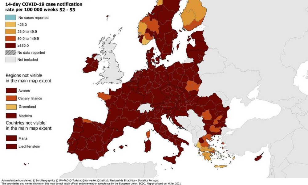 Κορωνοϊός: Οι πράσινες περιοχές της Ελλάδας &#8211; Τι συμβαίνει στην ΕΕ
