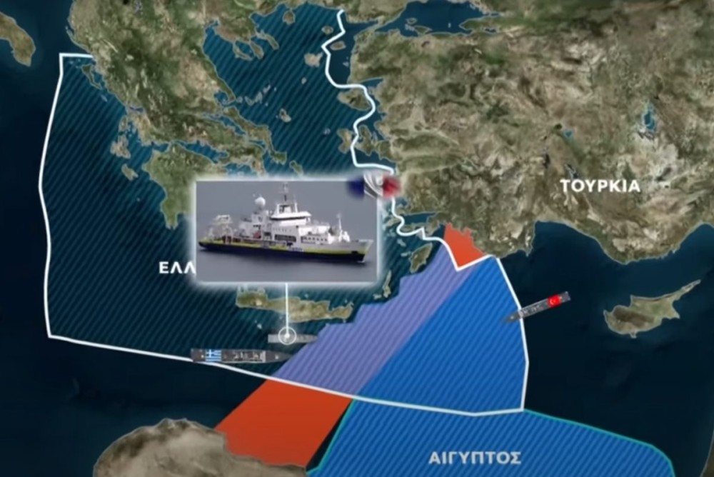 Νέα τουρκική πρόκληση: Φρεγάτα «απείλησε» γαλλικό ερευνητικό, νότια της Κρήτης