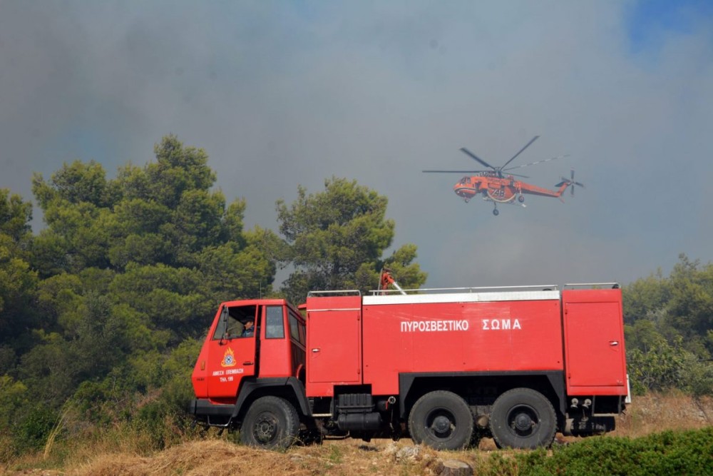 Υπό έλεγχο η πυρκαγιά που εκδηλώθηκε στην περιοχή Παλούκιας Σαλαμίνας
