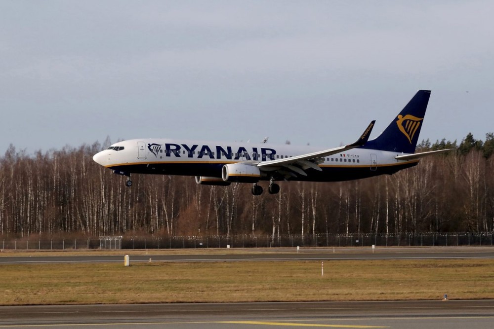 Προσγειώθηκε στο Βίλνιους το αεροσκάφος της Ryanair