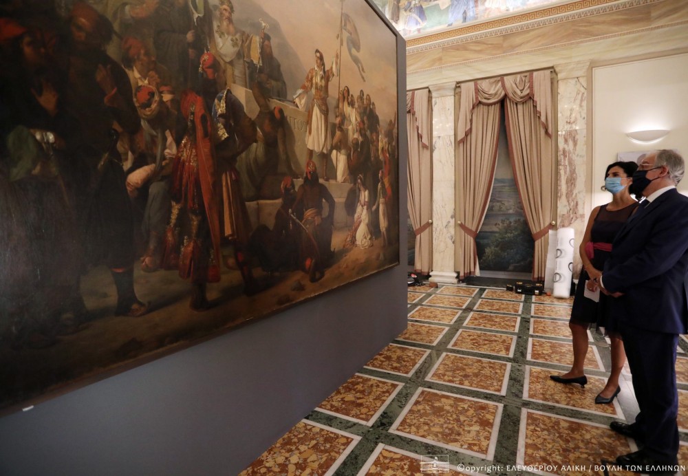 Στη Βουλή ένας εμβληματικός πίνακας για την Ελληνική Επανάσταση από το Μουσείο του Τρεβίζο