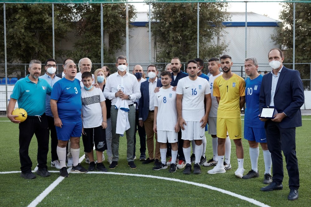 Μητσοτάκης: Στο πλευρό της εθνικής ομάδας ποδοσφαίρου Τυφλών