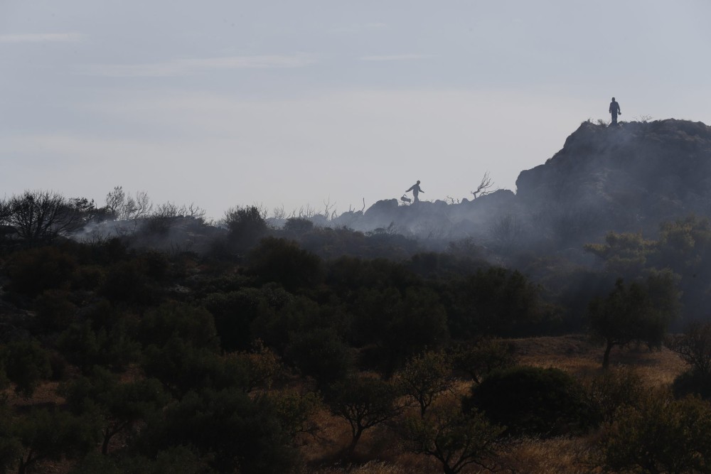 Πυρκαγιά στην Κερατέα κοντά σε κατοικημένη περιοχή