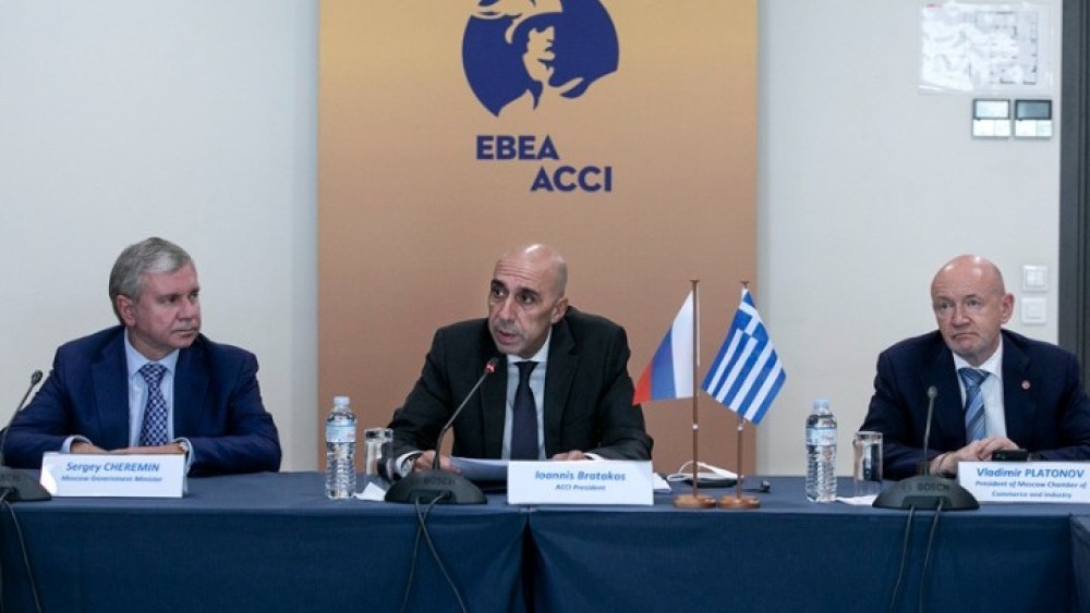 Μπρατάκος: Δημιουργούνται εξαιρετικές προοπτικές συνεργασίας μεταξύ των επιχειρήσεων Αθήνας και Μόσχας