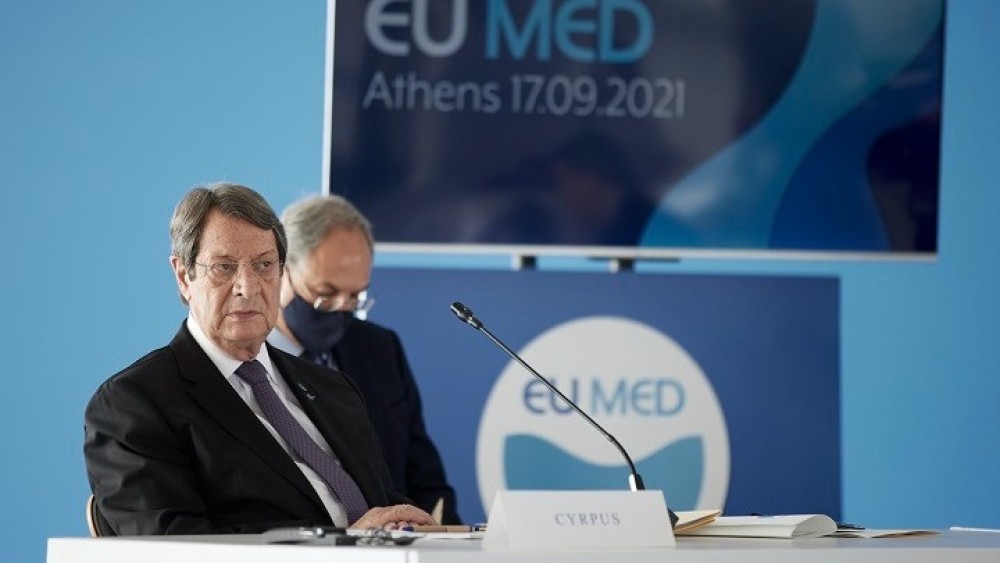 EUMED 9-Ν. Αναστασιάδης: Επαναλαμβάνουμε την πρότασή μας για οριοθέτηση θαλασσίων ζωνών με την Τουρκία