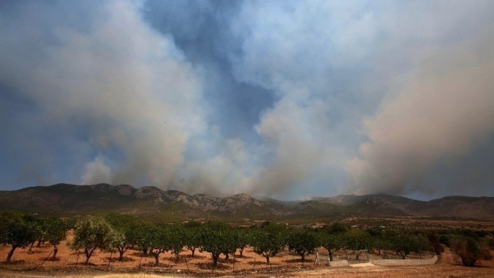Οριοθετημένη η πυρκαγιά στα Καλύβια της Μεγαλόπολης