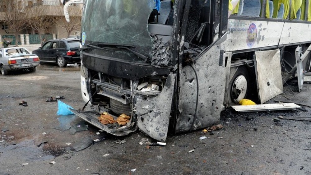 Συρία: Έκρηξη σε στρατιωτικό λεωφορείο στη Δαμασκό-13 νεκροί και 3 τραυματίες