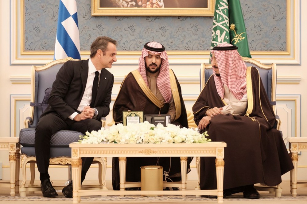 Συνάντηση του Πρωθυπουργού με τον Βασιλιά της Σαουδικής Αραβίας
