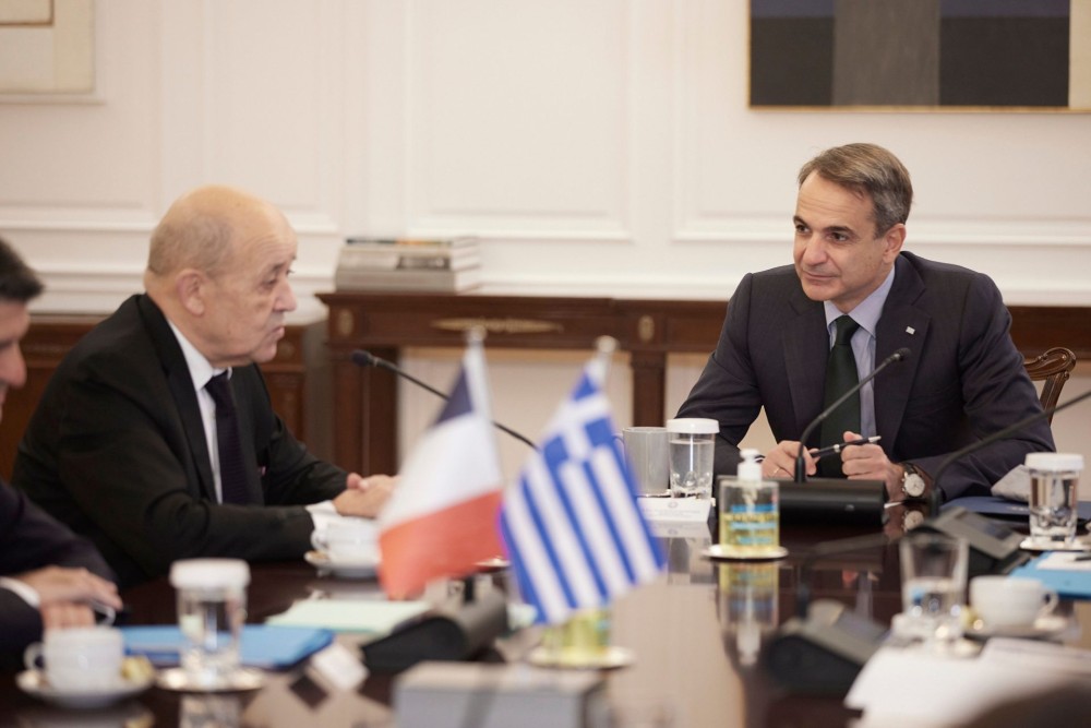 Συνάντηση Μητσοτάκη-Λε Ντριάν: Σε εξαιρετικό επίπεδο οι σχέσεις Ελλάδας-Γαλλίας