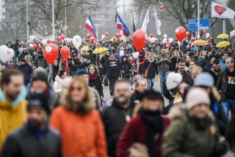 Ολλανδία: Διαδήλωση στην Ουτρέχτη κατά των περιοριστικών μέτρων