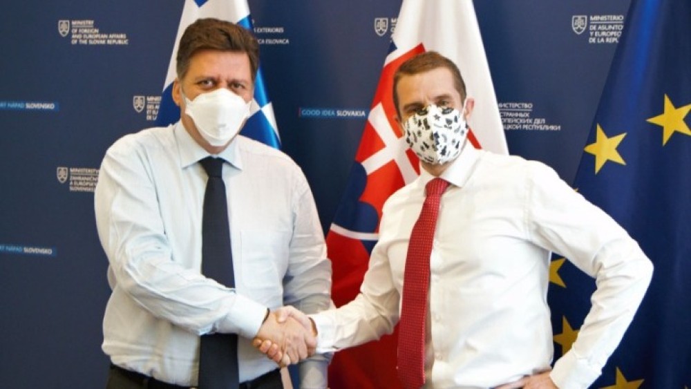 Το υψηλό επίπεδο των σχέσεων Ελλάδας &#8211; Σλοβακίας επιβεβαιώθηκε στη συνάντηση Βαρβιτσιώτη-Κλους