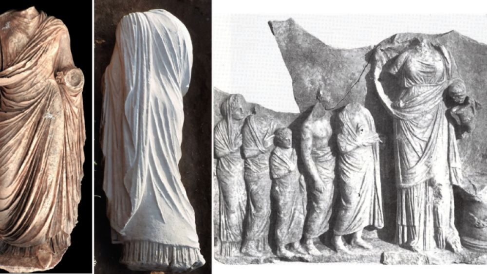 Άγαλμα γυναικός με ποδήρη χιτώνα βρέθηκε στην αρχαία Επίδαυρο