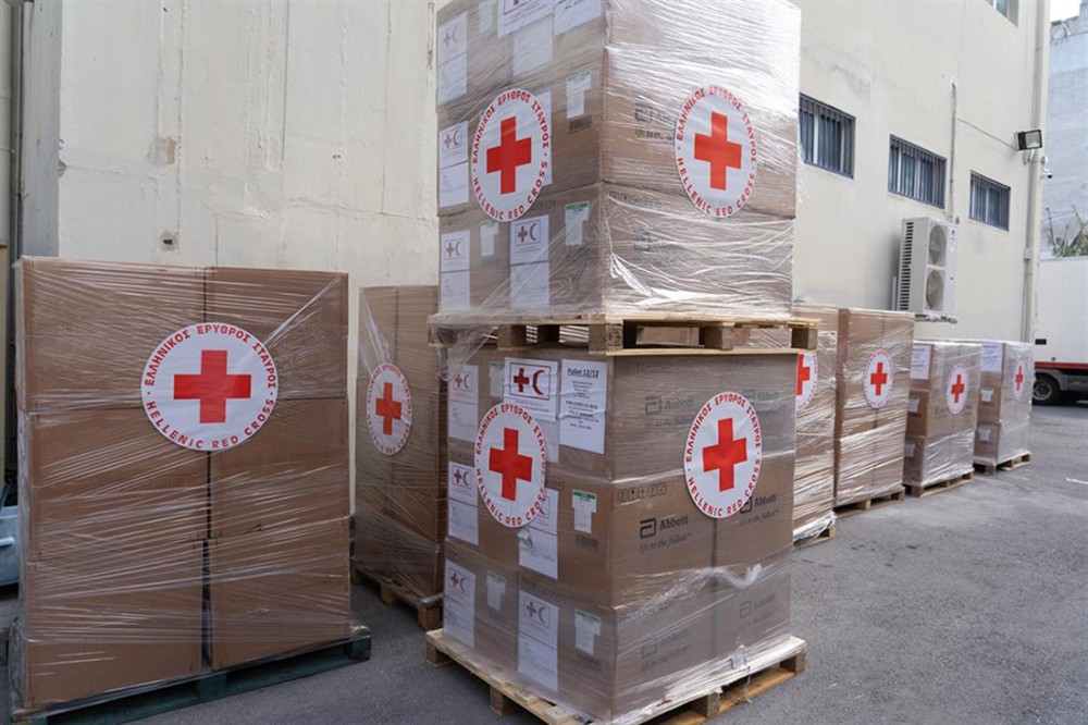 Ελληνικός Ερυθρός Σταυρός: Μεγάλη δωρεά rapid και pcr test