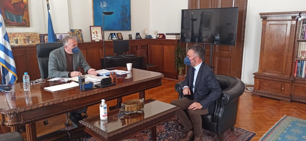 Συνάντηση Καλαφάτη με τον πρόεδρο του Δικηγορικού Συλλόγου Θεσσαλονίκης
