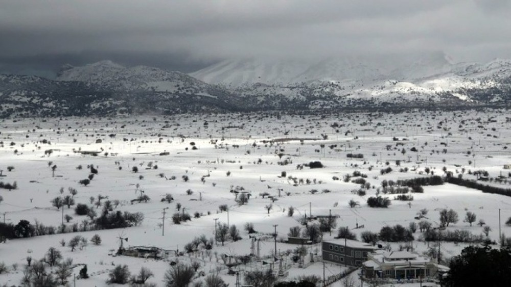 Κρήτη: Έντονες χιονοπτώσεις-Σώος ο κτηνοτρόφος που είχε εγκλωβιστεί