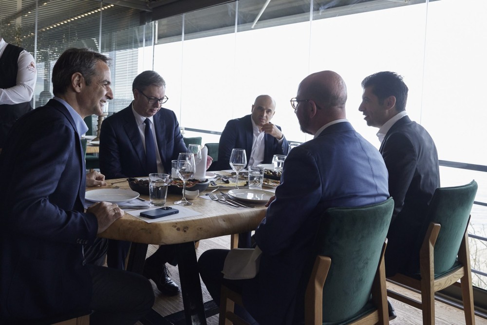Γεύμα του Πρωθυπουργού με τους ξένους ηγέτες