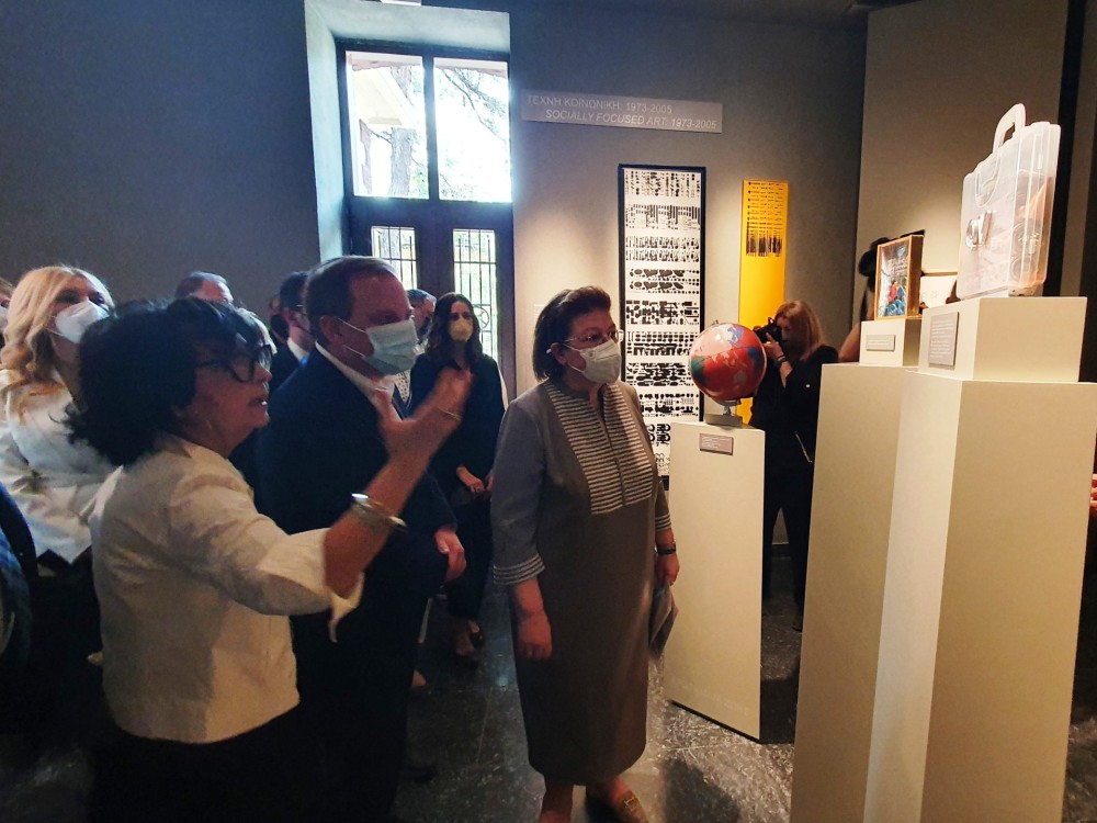 Σέρρες: Η Μενδώνη εγκαινίασε το νέο μουσείο σύγχρονης τέχνης, πινακοθήκη «Κωνσταντίνος Ξενάκης»