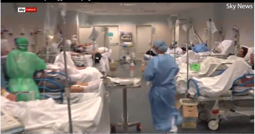 Κορωνοϊός-Ιταλία: Εικόνες αποκάλυψης στο νοσοκομείο του Μπέργκαμο (vid)