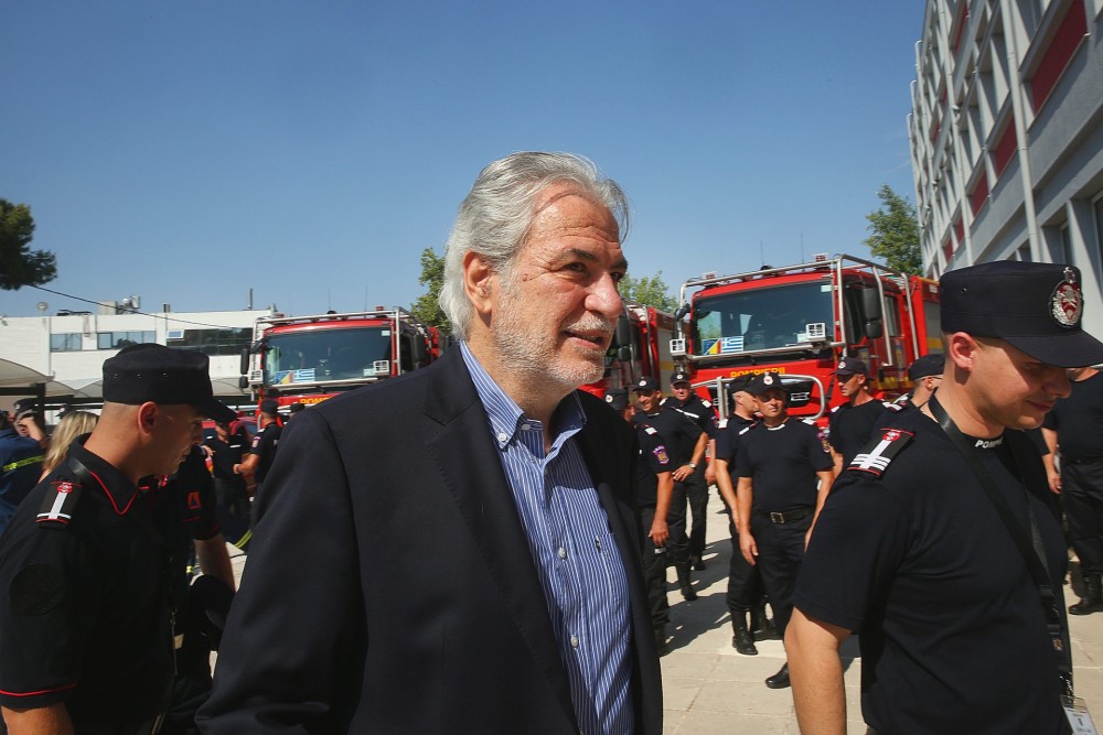 Τους Ρουμάνους πυροσβέστες υποδέχθηκε ο Χρήστος Στυλιανίδης