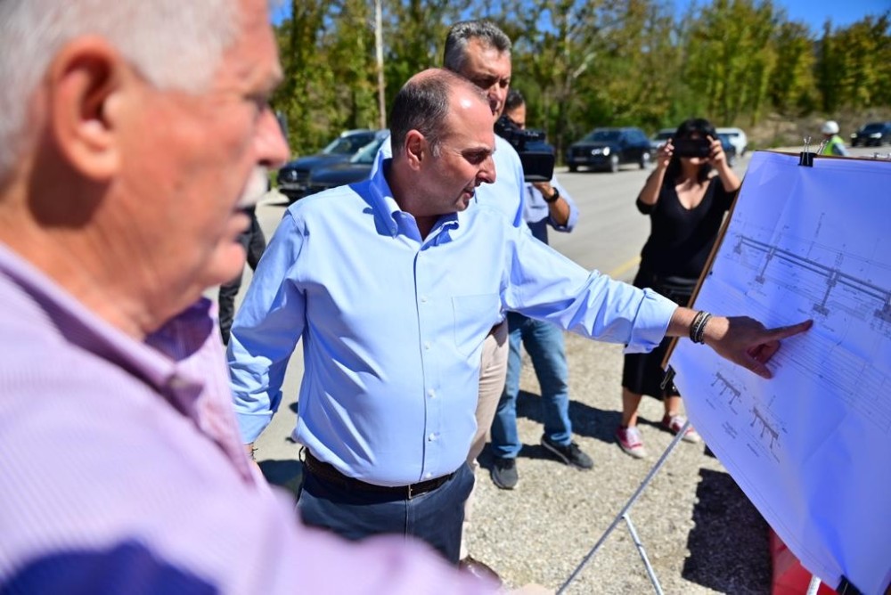 Περιοδεία του Υφυπουργού Υποδομών Γιώργου Καραγιάννη στην Καρδίτσα με  κλιμάκιο της ΝΔ