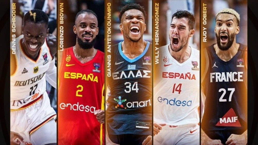 Ευρωμπάσκετ: Στην κορυφαία πεντάδα ο Γιάννης Αντετοκούνμπο