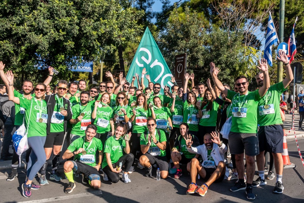 Enel Green Power: Η μεγαλύτερη «πράσινη» εταιρική ομάδα έτρεξε στον Μαραθώνιο της Αθήνας.