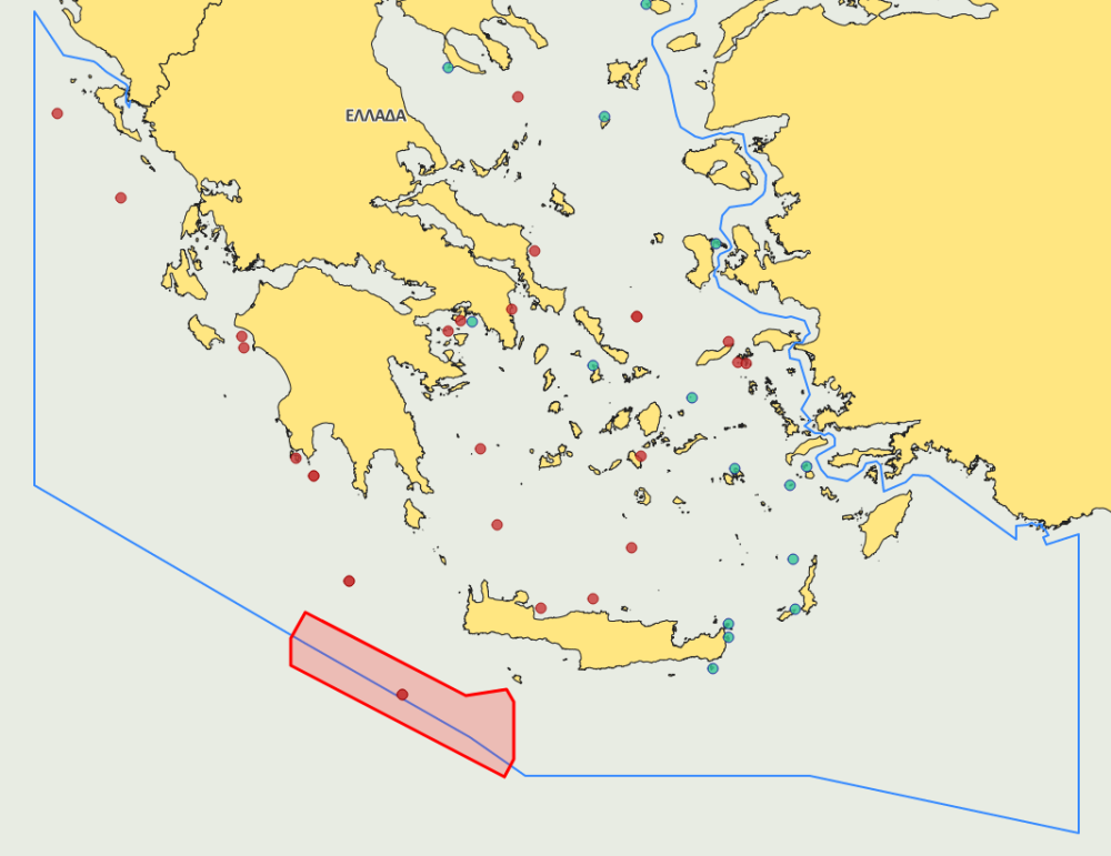 Επεκτείνονται οι έρευνες νοτιοδυτικά της Κρήτης &#8211; Εκδόθηκε νέα Νavtex
