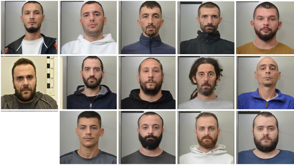 Στη δημοσιότητα οι 14 συλληφθέντες της συμμορίας της Πολυτεχνειούπολης (ΦΩΤΟ)