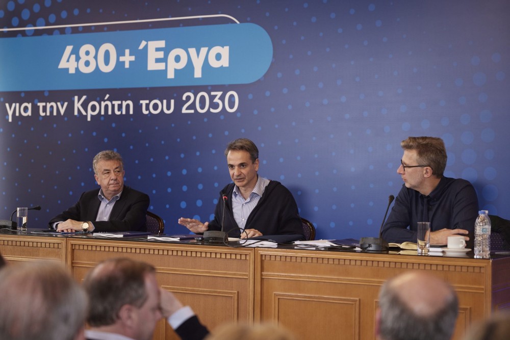 Μητσοτάκης: 480 έργα προϋόλογισμού 7,5 δις για την Κρήτη του 2030