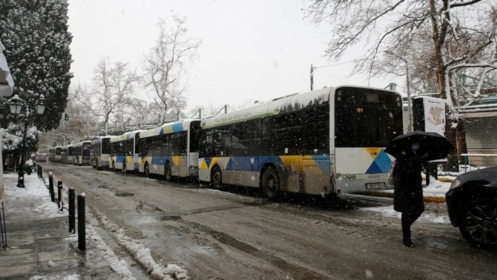 Σε ποιες λεωφορειακές γραμμές θα υπάρξουν καθυστερήσεις λόγω παγετού
