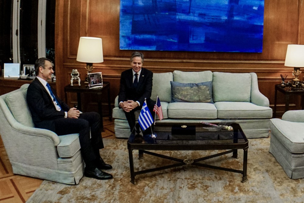 Στέιτ Ντιπάρτμεντ: &#8220;Η ισχυρή σχέση ΗΠΑ-Ελλάδας&#8221; επιβεβαιώθηκε στη συνάντηση Μπλίνκεν-Μητσοτάκη