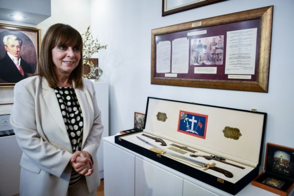 Η Κατερίνα Σακελλαροπούλου εγκαινίασε το Μουσείο Δώρων του Προεδρικού Μεγάρου