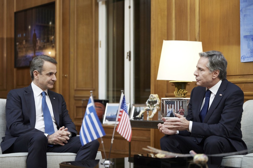Συνάντηση Μητσοτάκη &#8211; Μπλίνκεν: Ηγετικός ο ρόλος της Ελλάδας &#8211; Ισχυροί οι δεσμοί με τις ΗΠΑ