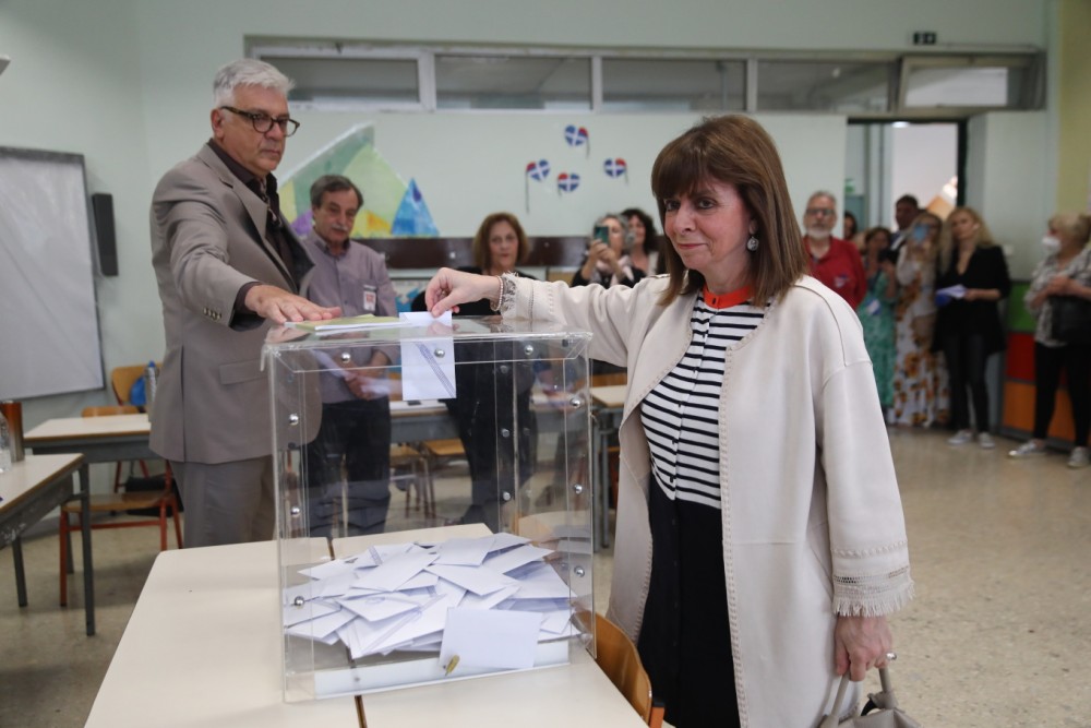 Εκλογές 2023: Στον Κεραμεικό ψήφισε η Πρόεδρος της Δημοκρατίας, Κατερίνα Σακελλαροπούλου