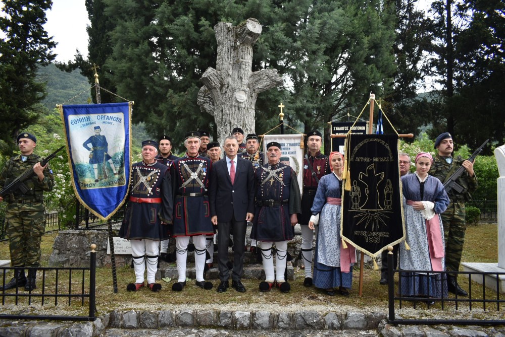 Ο Αλκιβιάδης Στεφανής στις εκδηλώσεις μνήμης προς τιμήν των Μακεδονομάχων Άγρα και Μίγκα