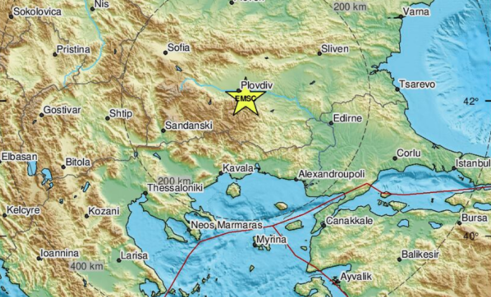 Σεισμός 4,6 Ρίχτερ στη Βουλγαρία - Εγινε αισθητός στη βόρειο Ελλάδα