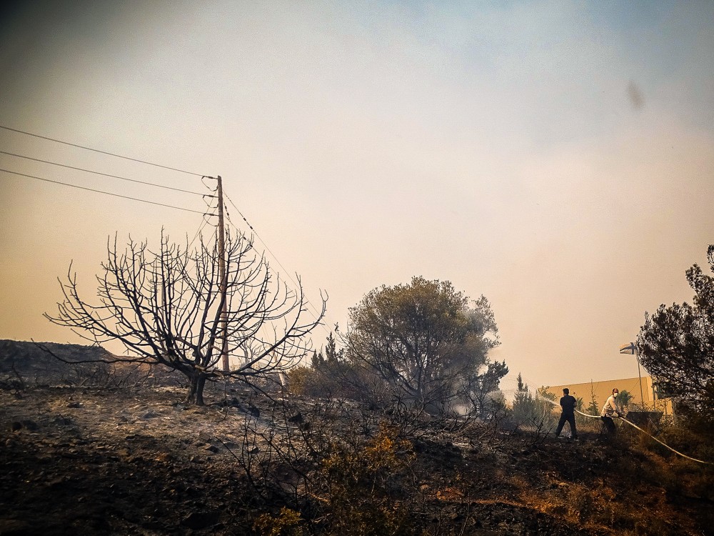 Φωτιές: μάχη με τις αναζωπυρώσεις στη Ρόδο - Κάηκαν σπίτια και ελάφια