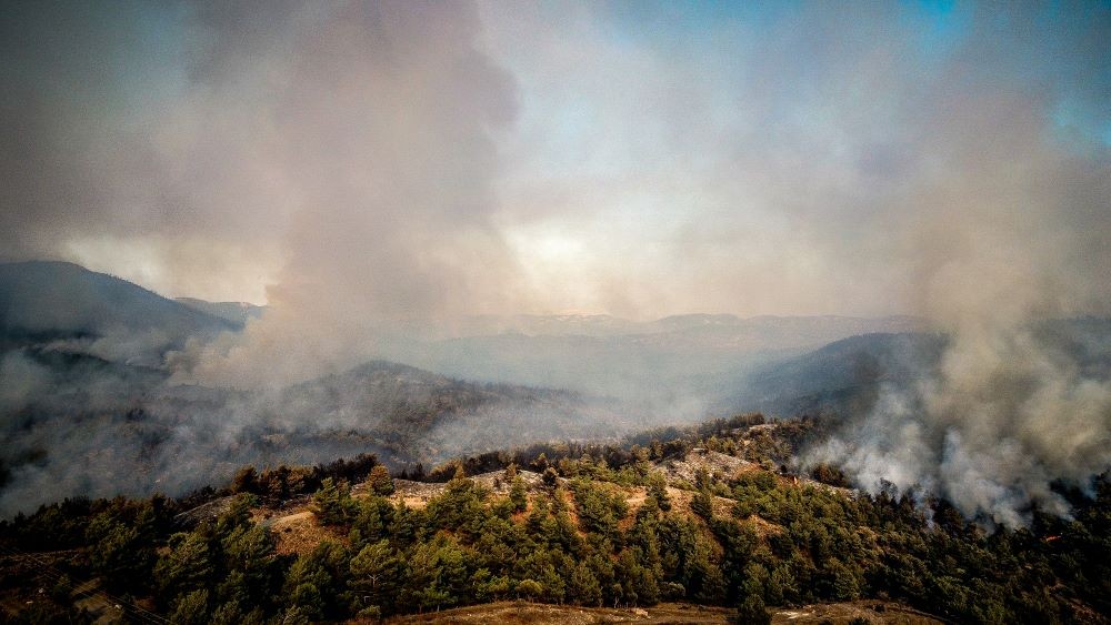 Φωτιές - Πυροσβεστική: σε ύφεση η δασική πυρκαγιά στο Λευκόχωμα Λακωνίας
