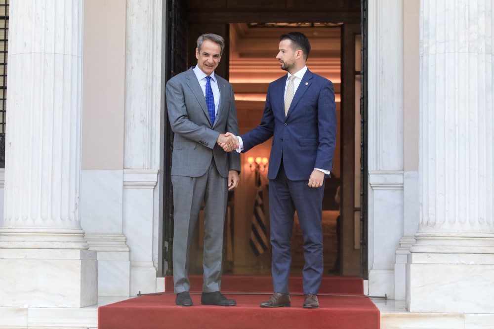 Συναντήσεις Μητσοτάκη με τον πρόεδρο του Μαυροβουνίου και τον πρωθυπουργό του Κοσόβου