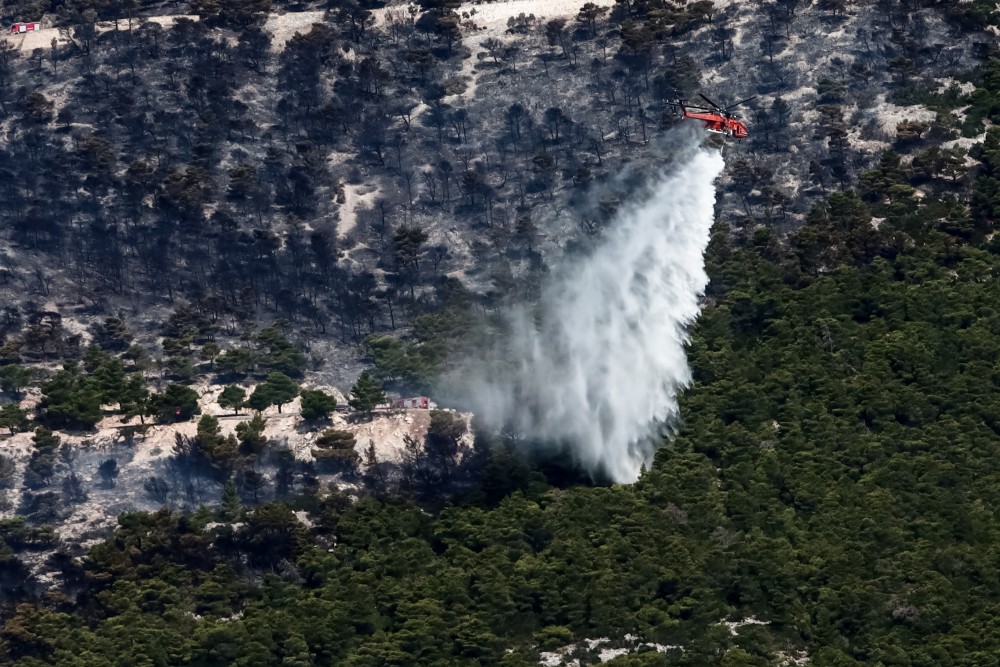 Φωτιές: συνεχείς αναζωπυρώσεις στην Πάρνηθα - Σε εγρήγορση οι Θρακομακεδόνες