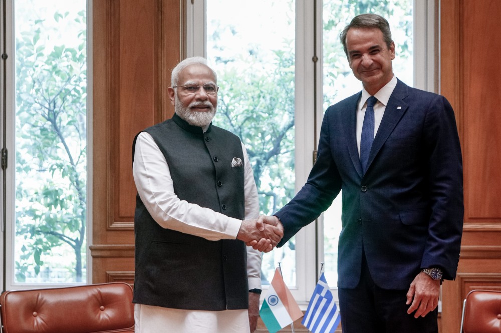 Κυριάκος Μητσοτάκης: Στόχος να διπλασιάσουμε το διμερές εμπόριο με την Ινδία