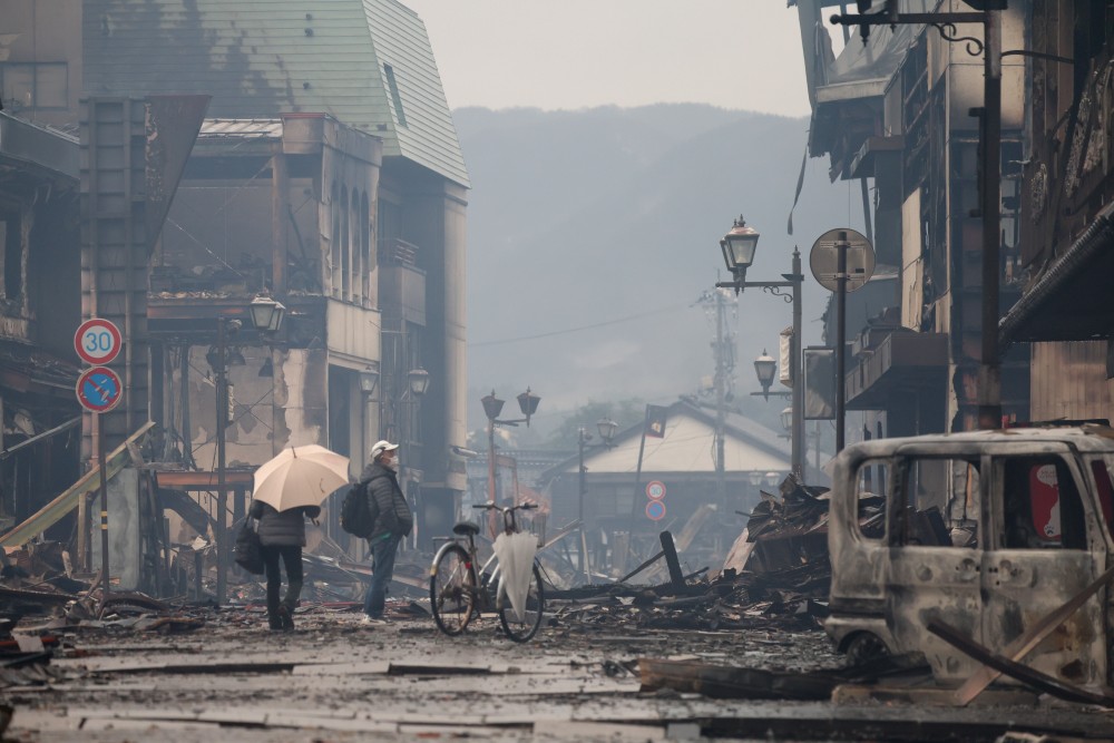 Ιαπωνία: αντιμέτωποι με το κρύο και τον κίνδυνο κατολισθήσεων οι επιζώντες του σεισμού