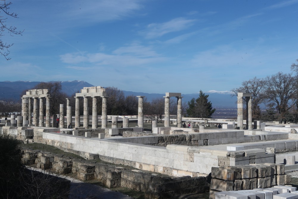Το αναστηλωμένο  ανάκτορο του Φιλίππου Β&#x27; της Μακεδονίας, στις Αιγές (φωτό)