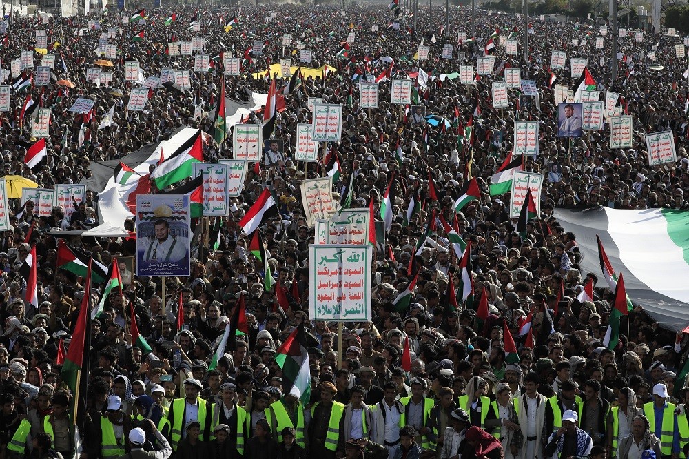 Υεμένη: μεγάλη διαδήλωση υπέρ των Παλαιστινίων - Η ανάρτηση του εκπροσώπου των Χούθι