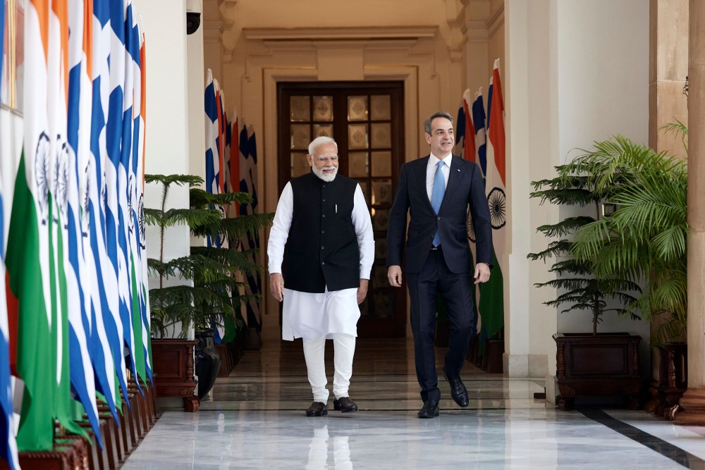 Μητσοτάκης από Νέο Δελχί: Η Ελλάδα πύλη της Ινδίας στην ΕΕ - Ενισχύουμε τις διμερείς μας σχέσεις
