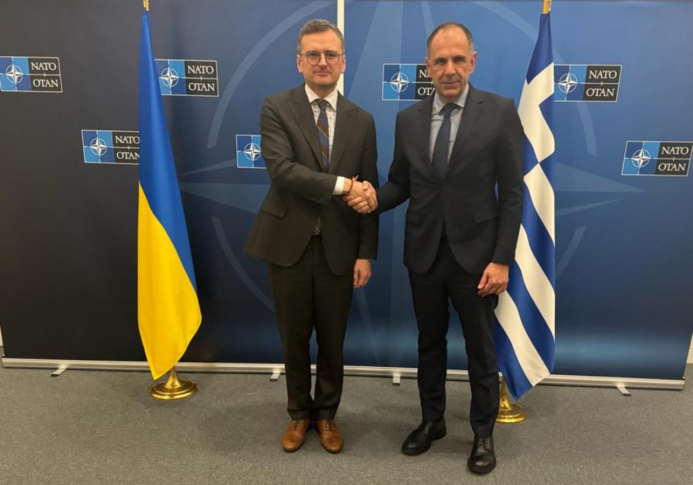 Σύνοδος ΝΑΤΟ: συνάντηση Γεραπετρίτη με τον Ουκρανό ομόλογό του Ντμίτρο Κουλέμπα