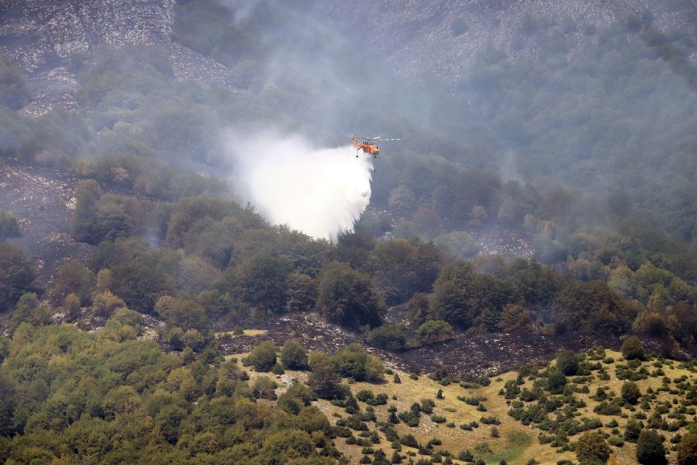 Χωρίς ενεργό μέτωπο η πυρκαγιά  στο Συκάμινο Ωρωπού