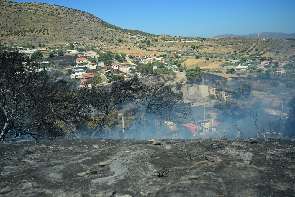Πυρκαγιά στο Αγγελόκαστρο του Δήμου Αγρινίου