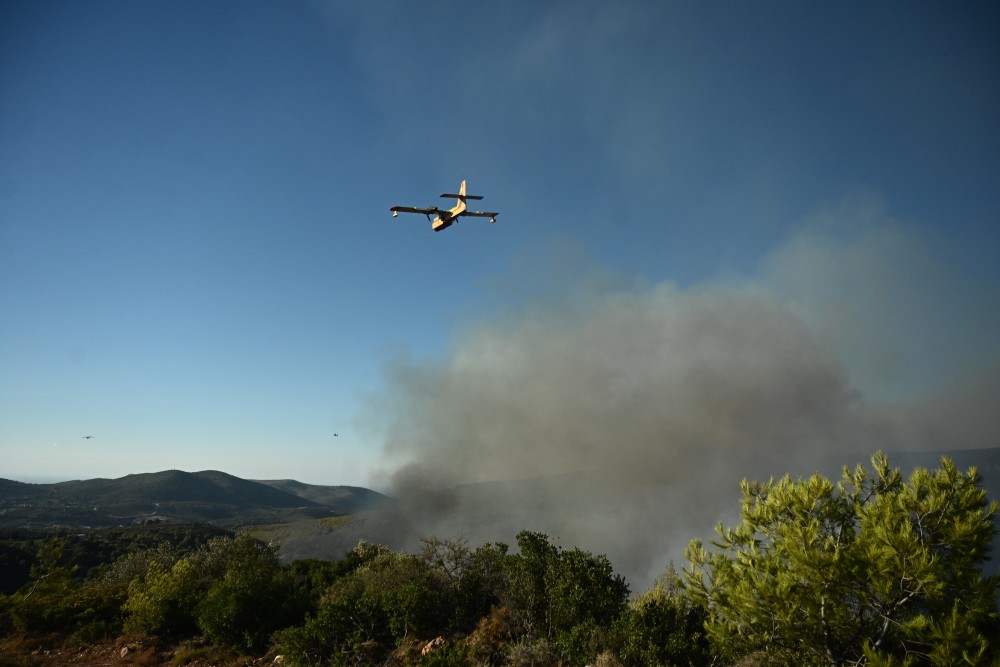 Nέο μήνυμα 112 για εκκένωση των οικισμών Ντράφι, Διώνη και Δαμάρασι Ραφήνας